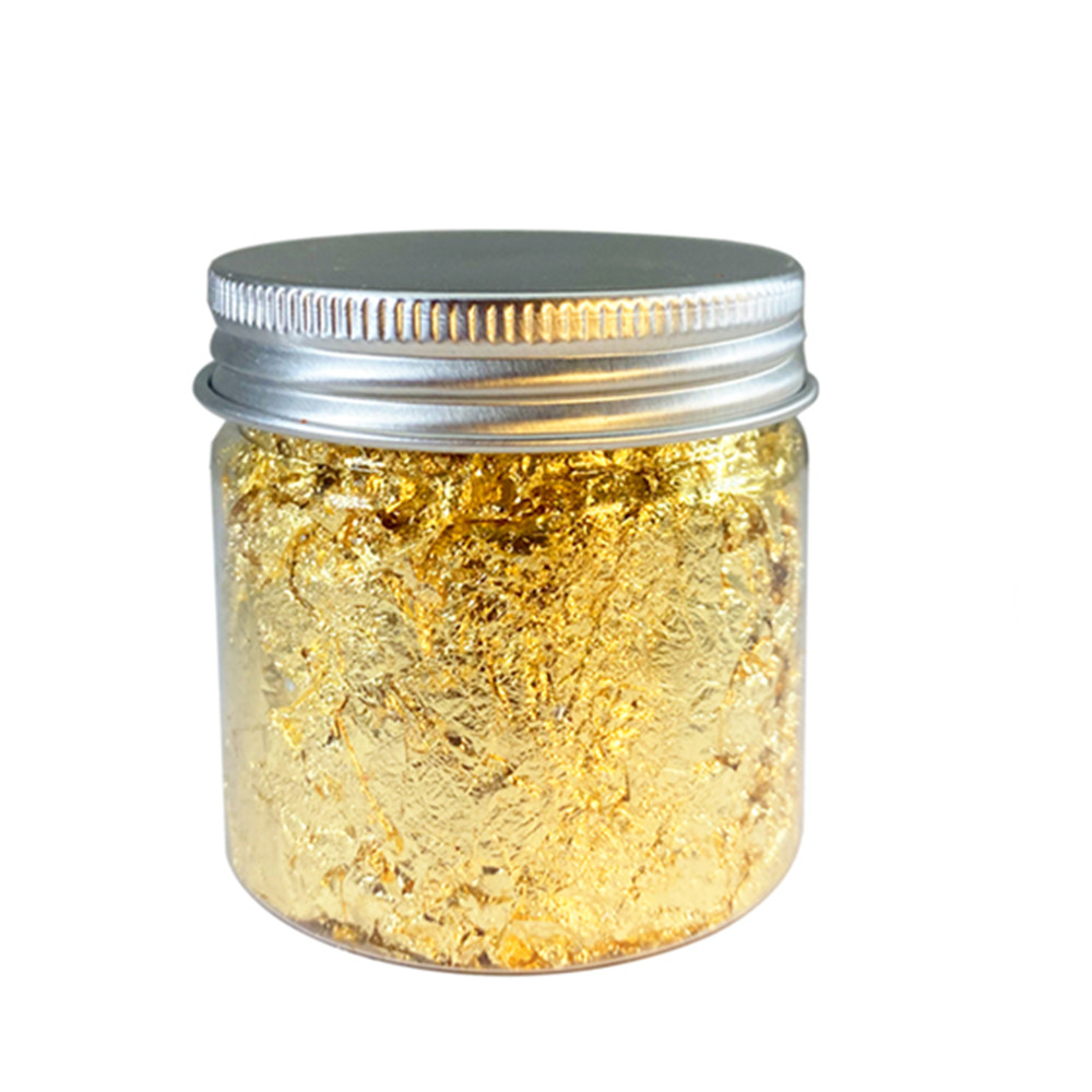 Gold Foil Flakes - Lámina de imitación de oro rosa,