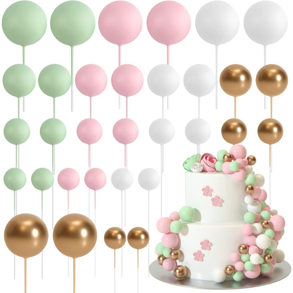 Gold Foil Flakes - 20 piezas pastel de feliz cumpleaños