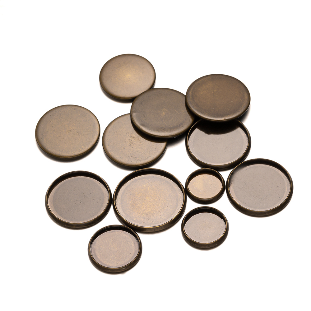 Bandejas redondas planas de br - Bezels Set Pendant reseña y precio