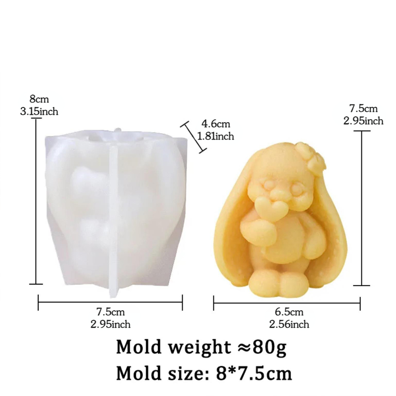 Moldes de silicona de conejo d - Resin Craft Projects reseña y precio