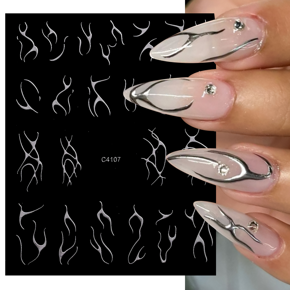 Pegatina de uñas de llama plat - Gold Foil Flakes reseña y precio