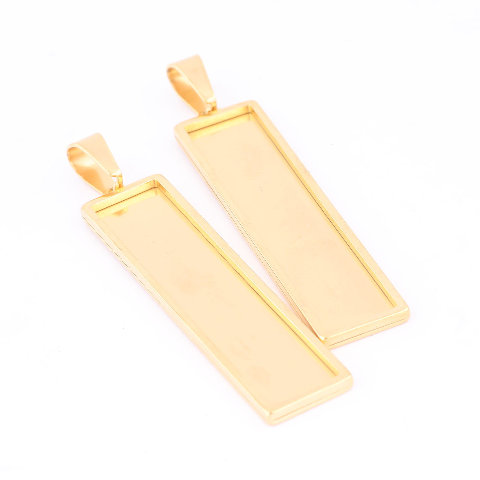 Colgante de cabujón rectangula - Bezels Set Pendant reseña y precio