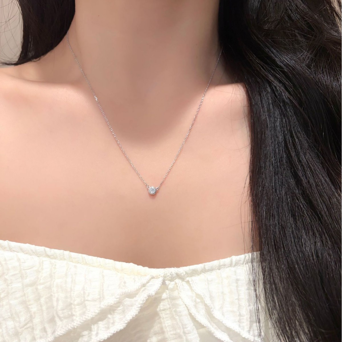 Collar con Colgante de Plata d - Bezels Set Pendant reseña y precio