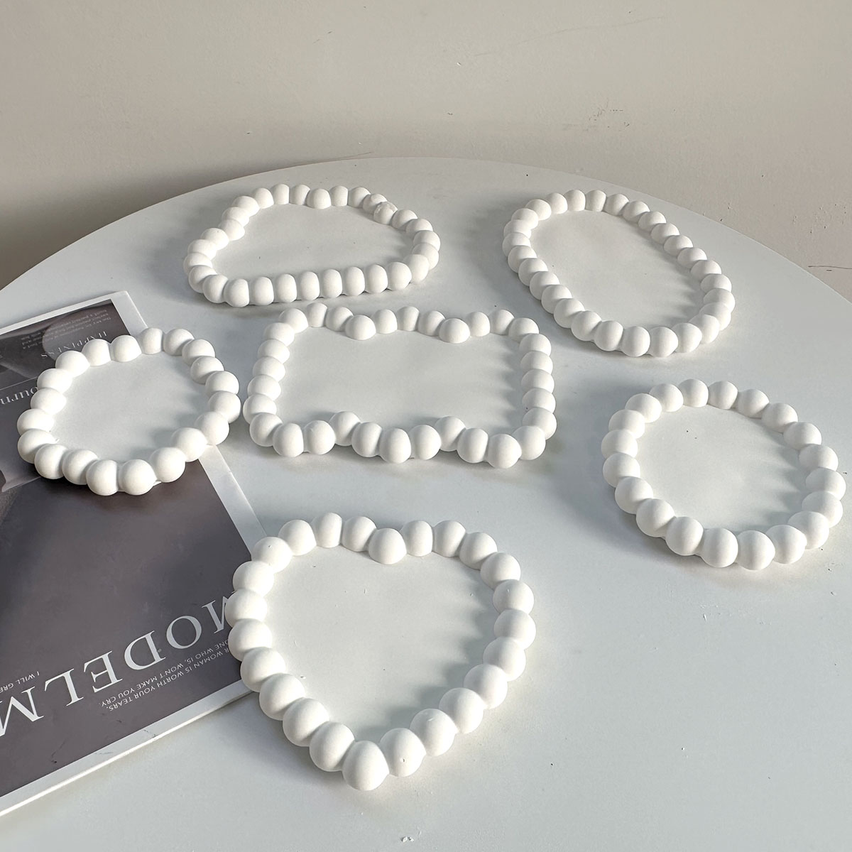 Bandeja de almacenamiento de b - Coaster Mold Round reseña y precio