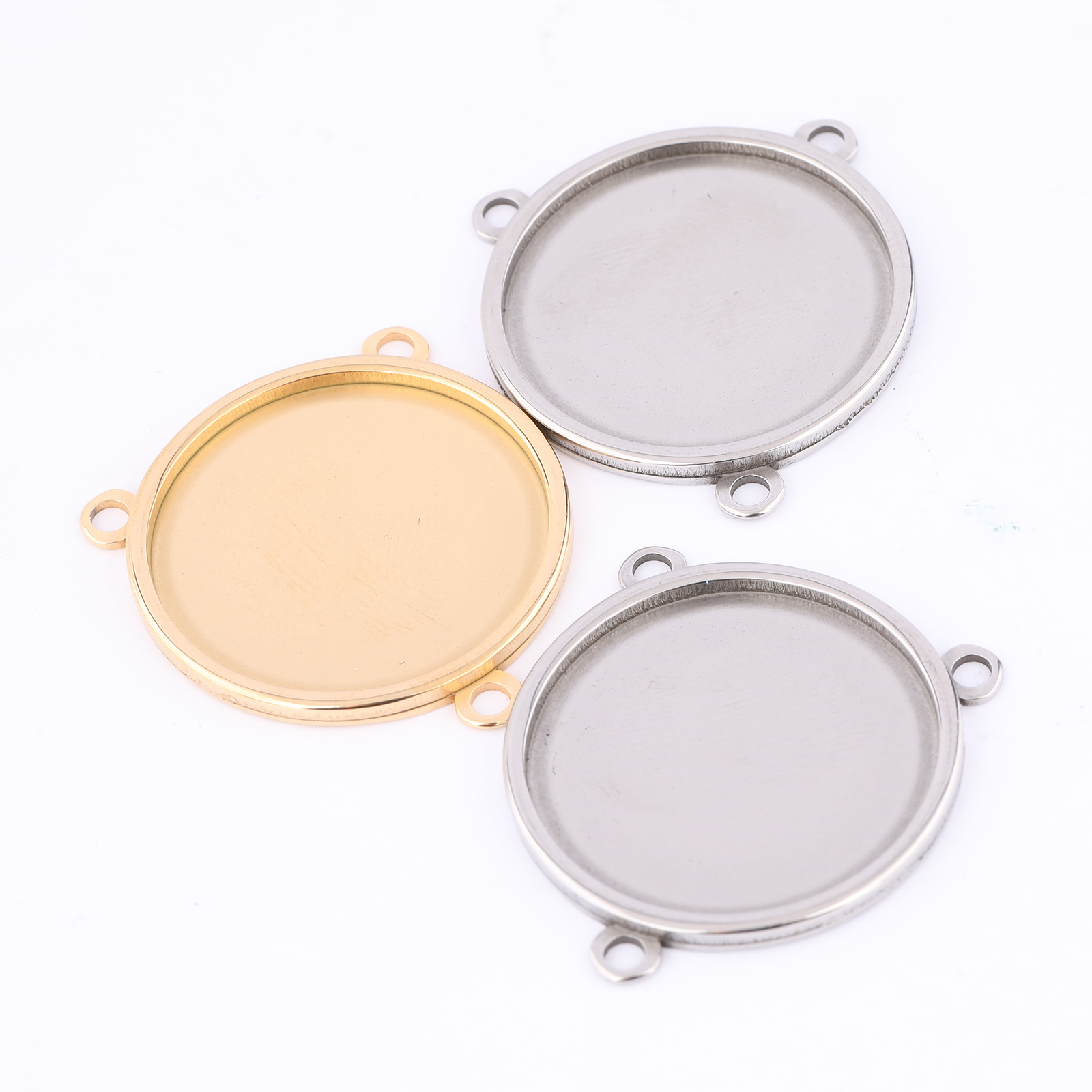 5 uds. De acero inoxidable cha - Bezels Set Pendant reseña y precio