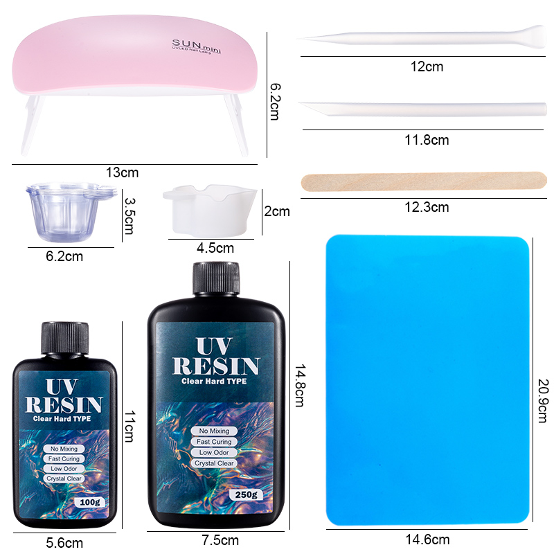 100g/250g resina UV transparen - Gold Foil Flakes reseña y precio