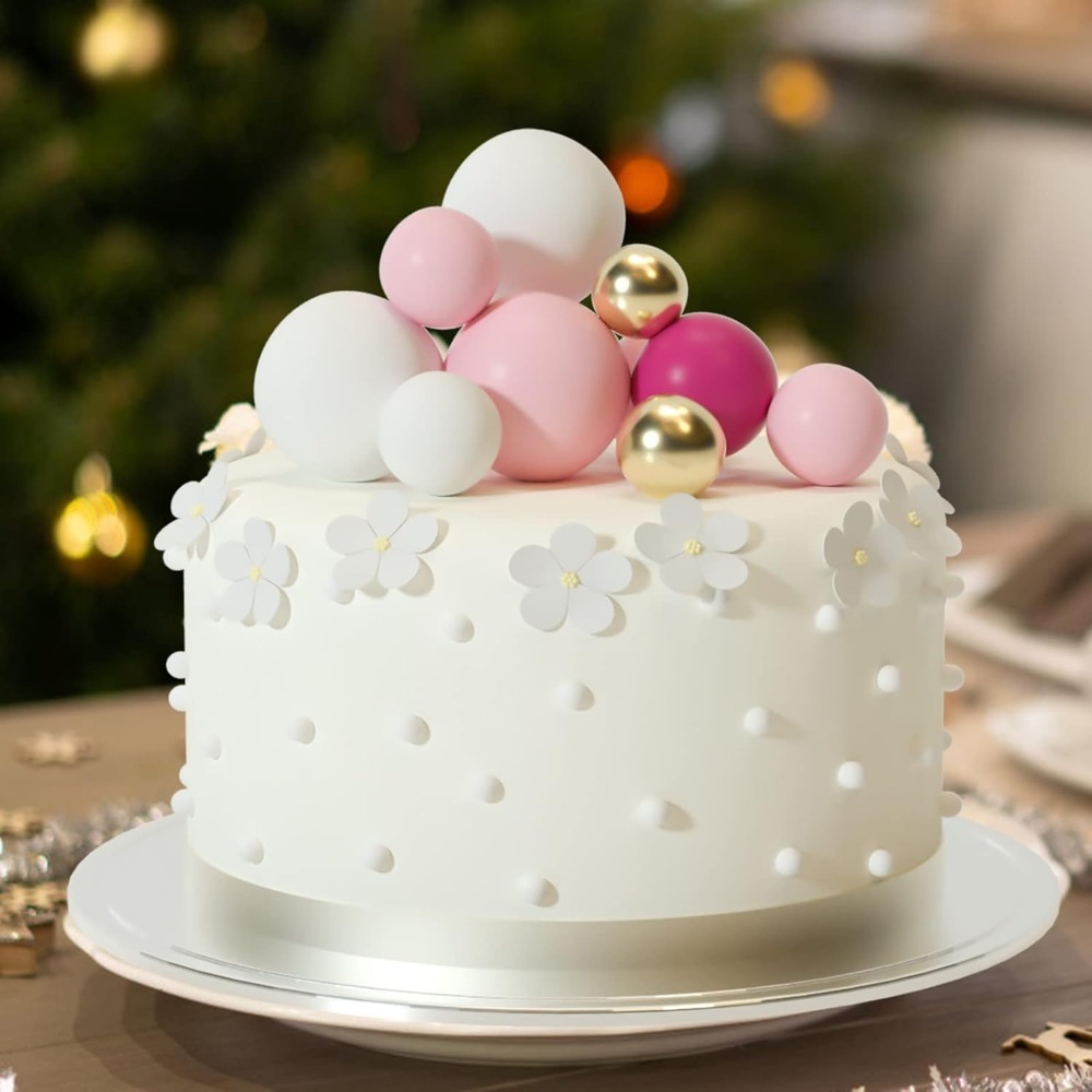 20 piezas pastel de feliz cump - Gold Foil Flakes reseña y precio